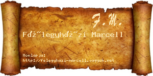 Félegyházi Marcell névjegykártya