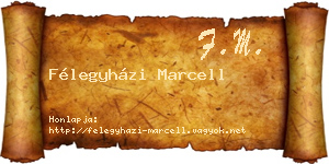 Félegyházi Marcell névjegykártya