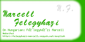 marcell felegyhazi business card